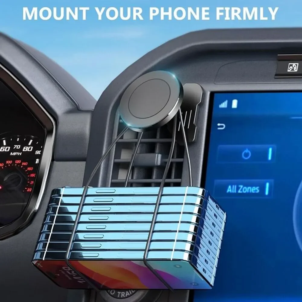 CNC Magnetic Truck Air Vent Phone Holder